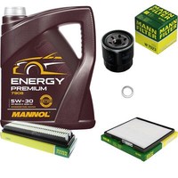 Mann Inspektionspaket 5 L Mannol Energy Premium 5W-30 FüR Hyundai I10 1.0