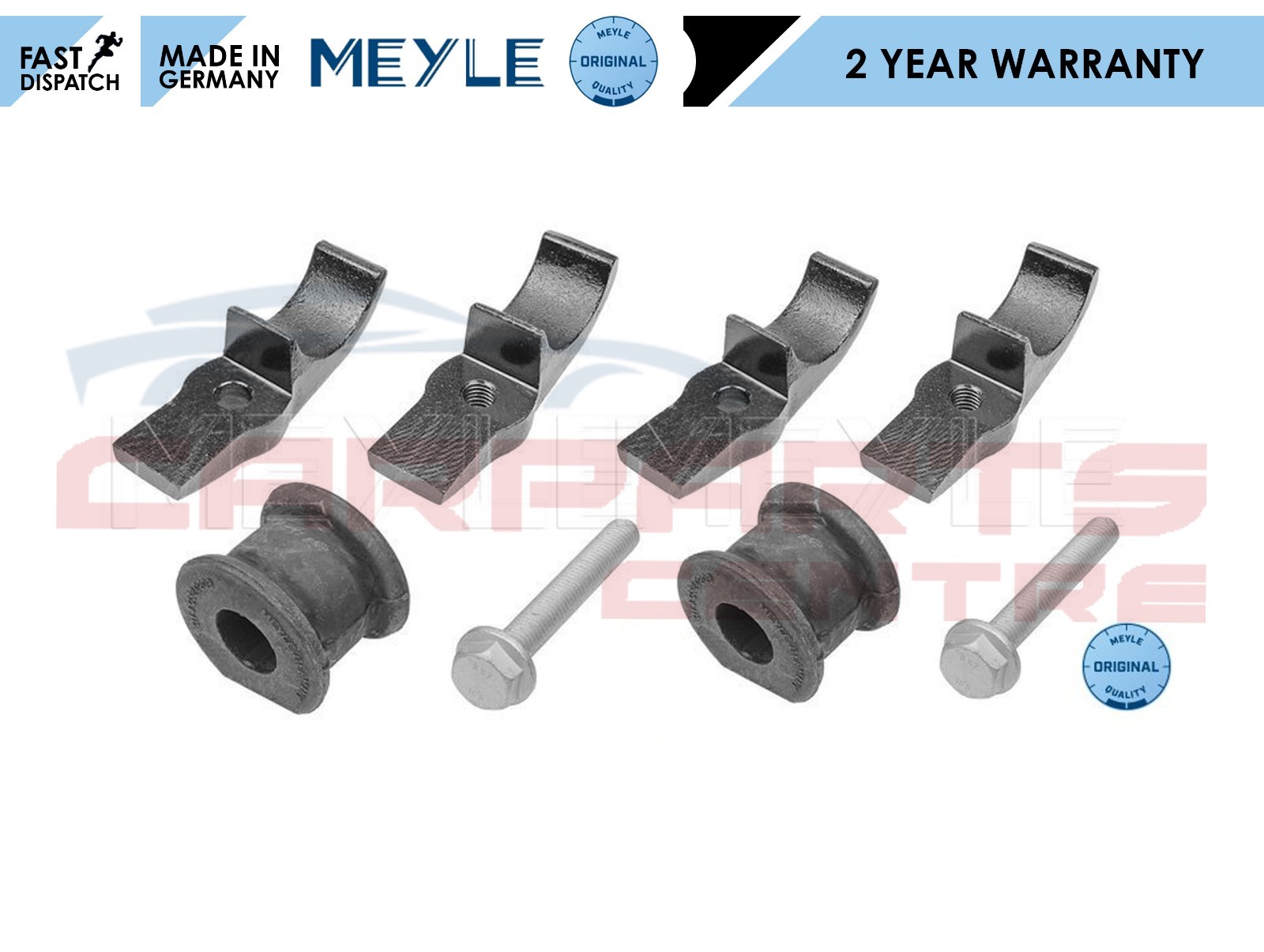 FOR MERCEDES ML W163 FRONT ANTIROLL BAR OUTER BUSHES BRACKET CLIPS