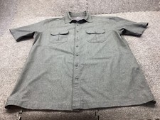 Croft Barrow Shirt Mens LT Gray Breathable Quick Dry Outdoor