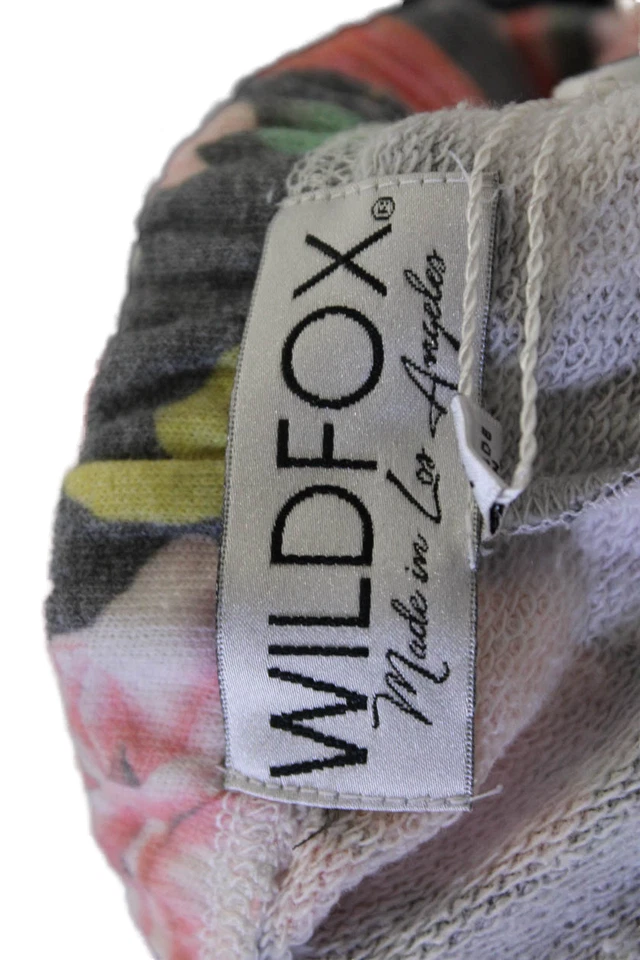 Wildfox Womens Cotton Blend Floral Print Mid-Rise Sweatpants Multicolor Size XS - Image 4 of 4