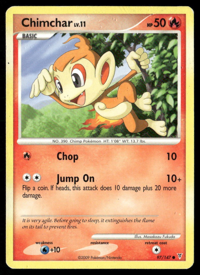 Chimchar Supreme Victors 97/147 Common Pokemon Heavily Played