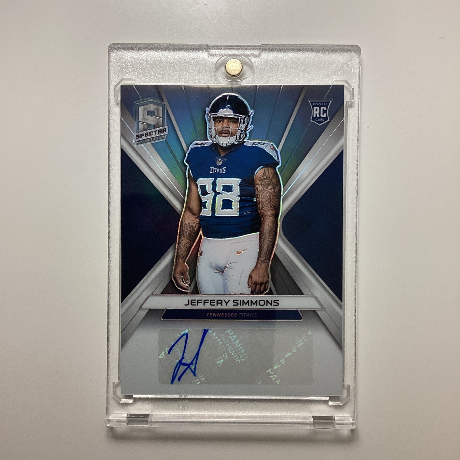 Jeffery Simmons Panini Spectra Rookie Autographs #RAJS Base