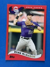 2020 Topps Archives Red #265 Ryan McMahon Colorado Rockies #/75