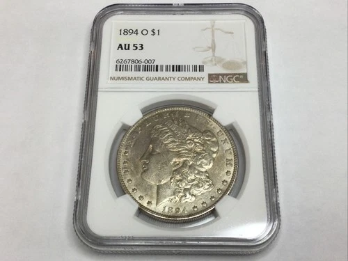 1894-O Morgan Dollar in AU53 NGC certified