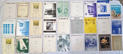 Vintage Lot of 24 Gospel Music Books Piano Songs G.F. Handel, B. Kilpatrick, Etc