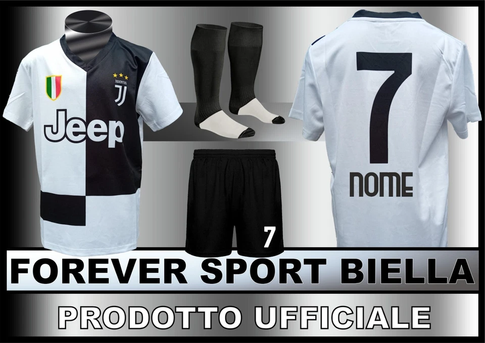MAGLIA oppure COMPLETO JUVE UFFICIALE CON NUMERO 7 2019/2020 SUPER OFFERTA