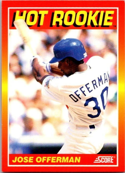 1991 Score - Hot Rookies Jose Offerman #10
