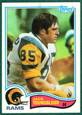 Jack Youngblood - 1982 Topps #388 - Los Angeles Rams Football Card