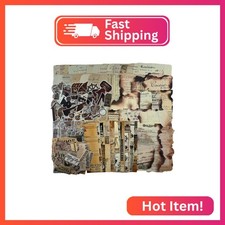 Vintage Aesthetic Scrapbook Supplies Kit with Scrapbook Paper, Stickers, Bookmar