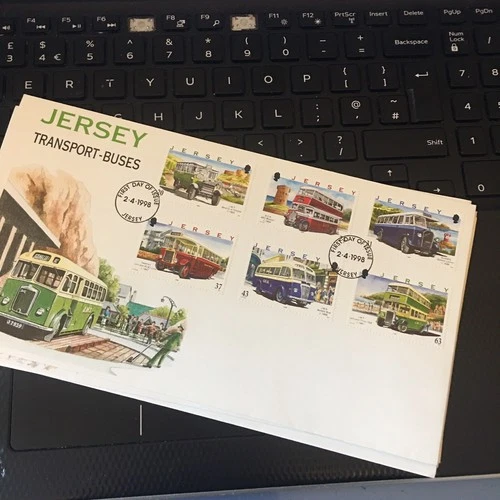 Jersey FDC First Day Cover 1998 JERSEY TRANSPORT - BUSES UNADDRESSED