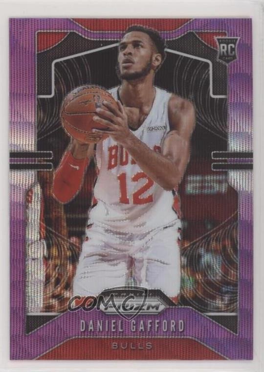 2019-20 Panini Prizm Rookie Purple Wave Prizm Daniel Gafford #294 ku3