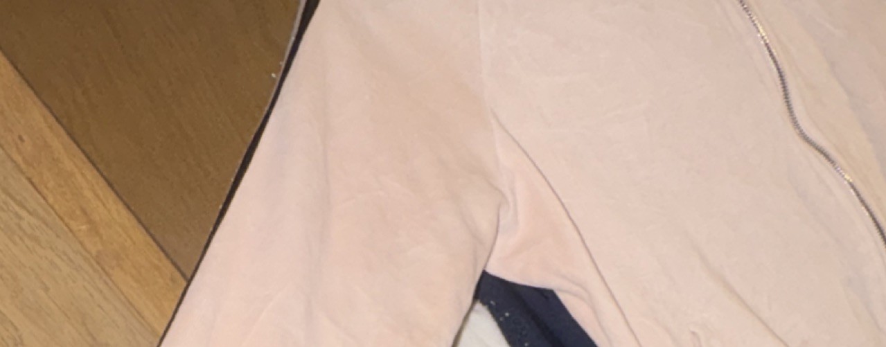 bebe Light Pink Zip Basic Jacket M Embroidered St… - image 3