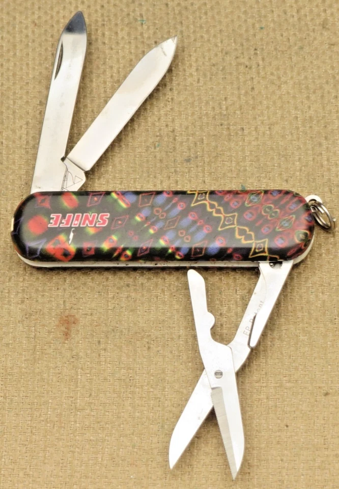 Canivete suíço vintage década de 1990 WENGER série SNIFE cabo Esquire PARADISE - Imagem 3 de 4