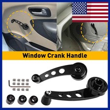 Black Aluminum Billet Car Manual Window Crank Handle For Ford Jeep Chevy Camaro