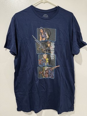 Borderlands 3 Vault Hunters Navy Blue Mens Gearbox T-Shirt 2019 Large L