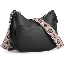 Women's Crossbody Handbags Vegan Leather Shoulder Bag with Adjustable Strap, ...