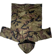 Obey mens camouflage hooded hunting green brown camo snap front windbreaker