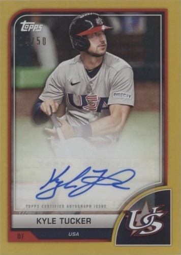 2023 Topps World Baseball Classic Kyle Tucker Variation Autograph