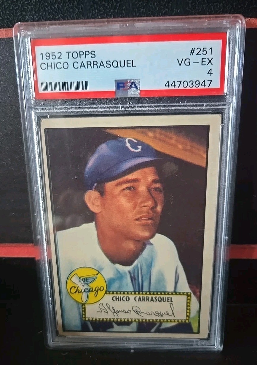 1952 Topps Chico Carrasquel #251 PSA 4 VG-EX Chicago Whitesox Vintage Baseball 