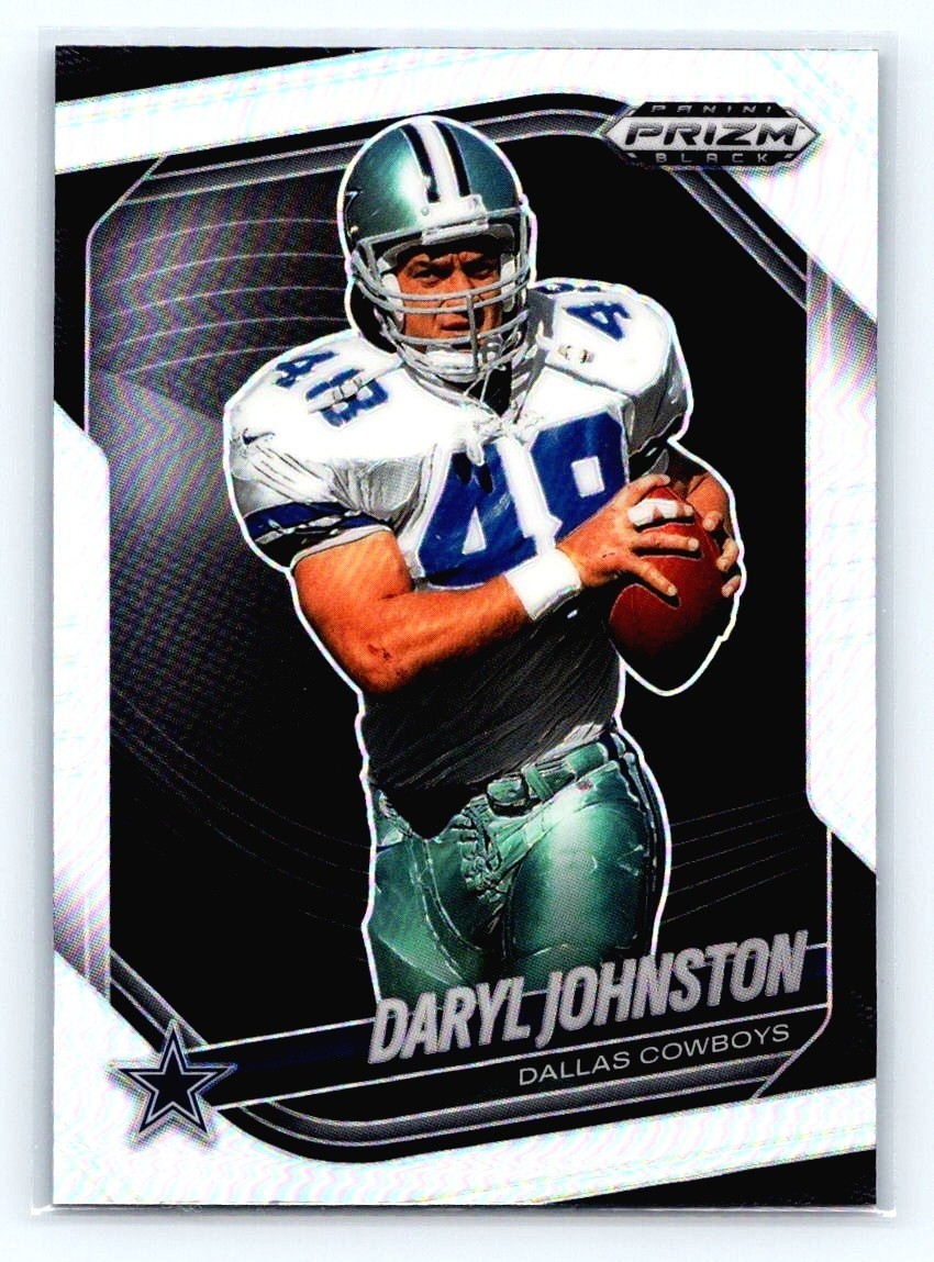 2025 Panini Prizm Black #47 Daryl Johnston Dallas Cowboys Silver Prizm