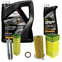 Inspektionspaket 6L Mannol Longlife 5W-30 FüR BMW E83 2.0D E87 118D E61 520D
