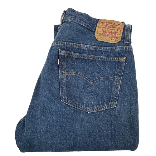 Levi's 501 Jeans Men 34x30 Blue Straight Leg Button Fly Made in USA 1990 Vintage