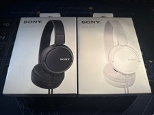 Lot Of 2 Sony MDRZX110 Monitor Headphones - Black  White