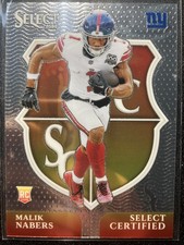 Malik Nabers ROOKIE – Select Certified Rookies #6 – Panini Select 2024