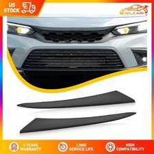 Front Headlight Eyelid Molding Trim Lower Filler Cover For 22-2024 Honda Civic F