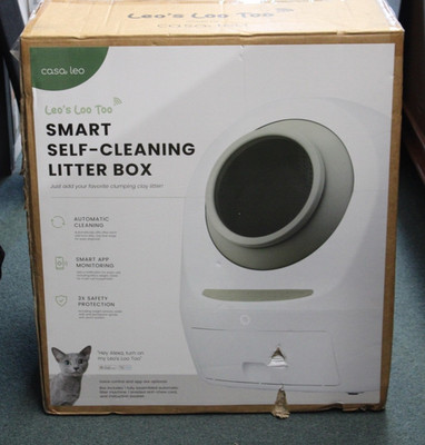 Leo's Loo Too by Casa Leo - Self-Cleaning Cat Litter Box: Avocado Green