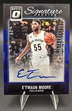 2016-17 Panini Donruss Optic - Signature Series E'Twaun Moore #5 Blue Prizm /25 
