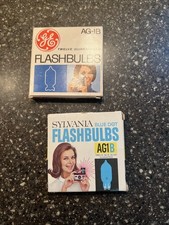 Vintage Sylvania Blue Dot  GE Flashbulbs AG1B