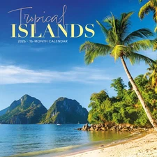 Carousel Calendars,  Tropical Islands Special Value 2026 Wall Calendar, 12'' X 1