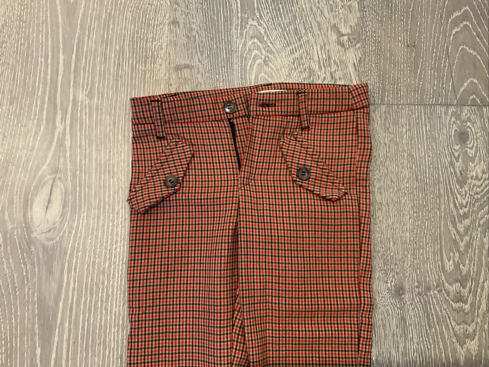 Zara Tweed Size 7 Kids Pants Red  - Image 2 of 4