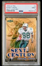 1998 ULTRA RANDY MOSS ROOKIE PSA 9 NEXT CENTURY RARE SP INSERT POP 5 NO PSA 10