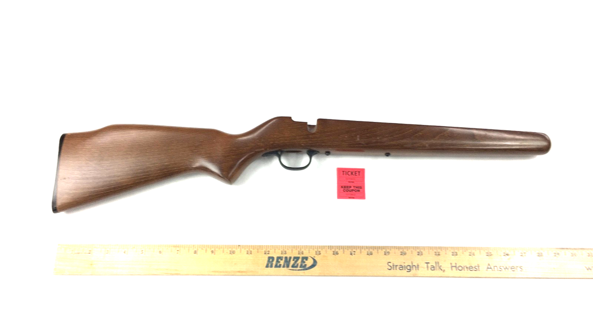 Factory Savage MK I .22 LR single shot wooden rifle stock trigger