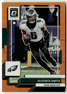 Panini Donruss Optic NFL 2022 No. 160 DeVonta Smith Orange Prizm 180/199