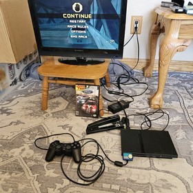 Sony PlayStation 2 PS2 Slim Console SCPH-70012 Black Tested READ DESCRIPTION