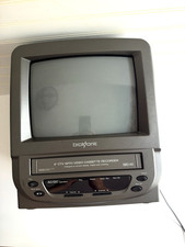 Broksonic 9-Inch CRT TV VCR Combo AC/DC Portable Retro Gaming CTSG-2799C