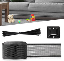 32.8 Ft X 4'' under Couch Blockers with 30 Zip Ties Adjustable under Bed Blocker