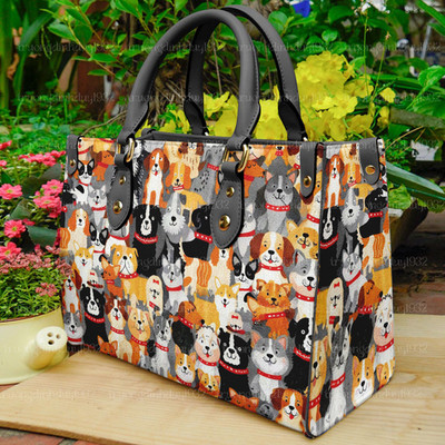Cute dog-printed bags for dog lovers, perfect gifts for dog owners