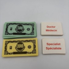 Vintage 1965 Operation Game Cards & Money Set Replacement Parts