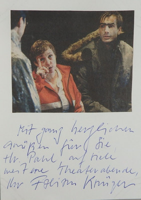 Autogramm deutscher Theater- und Film Schauspieler Fabian Krüger (142302)