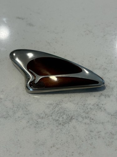 GEORG JENSEN Sterling Brooch # 314. Silver, Modern. DENMARK. Henning Koppel. 
