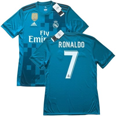 2017/18 Real Madrid Third Jersey #7 Ronaldo Small adidas Soccer