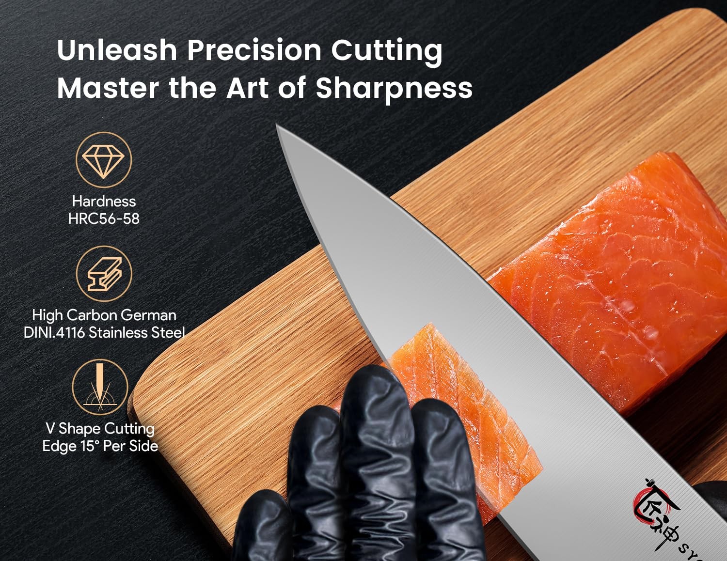 Kitchen Knife Set, Japanese Chef Knife Sets with Magnetic Block Holder, Sharp...