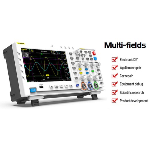 1014D 7”TFT LCD Digital Oscilloscope 2 In 1 Dual Channel 1GSa/s Sampling f - Foto 1 di 12
