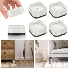 4 Pack Furniture Risers 1 Inch Adjustable Bed Risers Heavy Duty for Table Des...