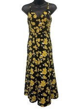 NWT Michael Kors Long Black And Yellow Dress