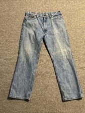 Vintage Levi's Two Horse Brand Leather Tab Made in USA Jeans 36W x 29L